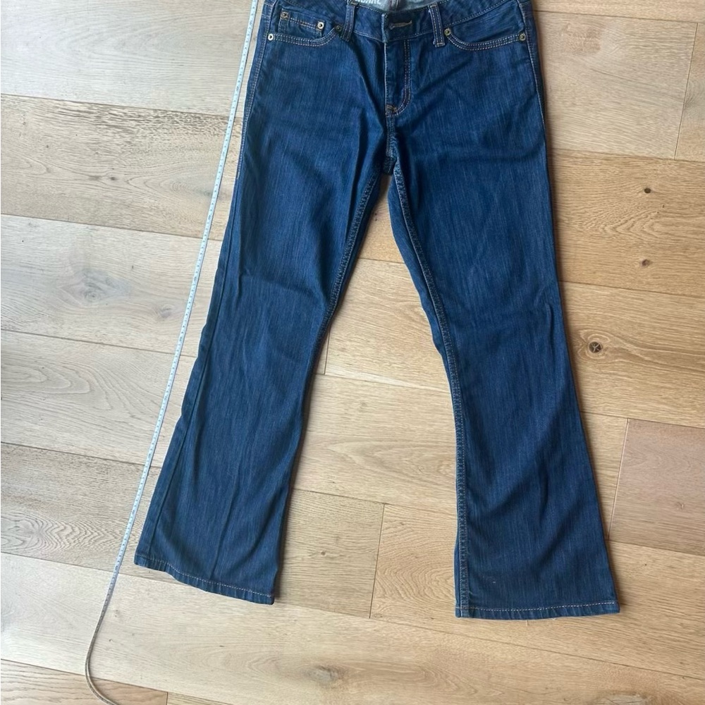 Dkny Blue Flare Wide Leg Jeans